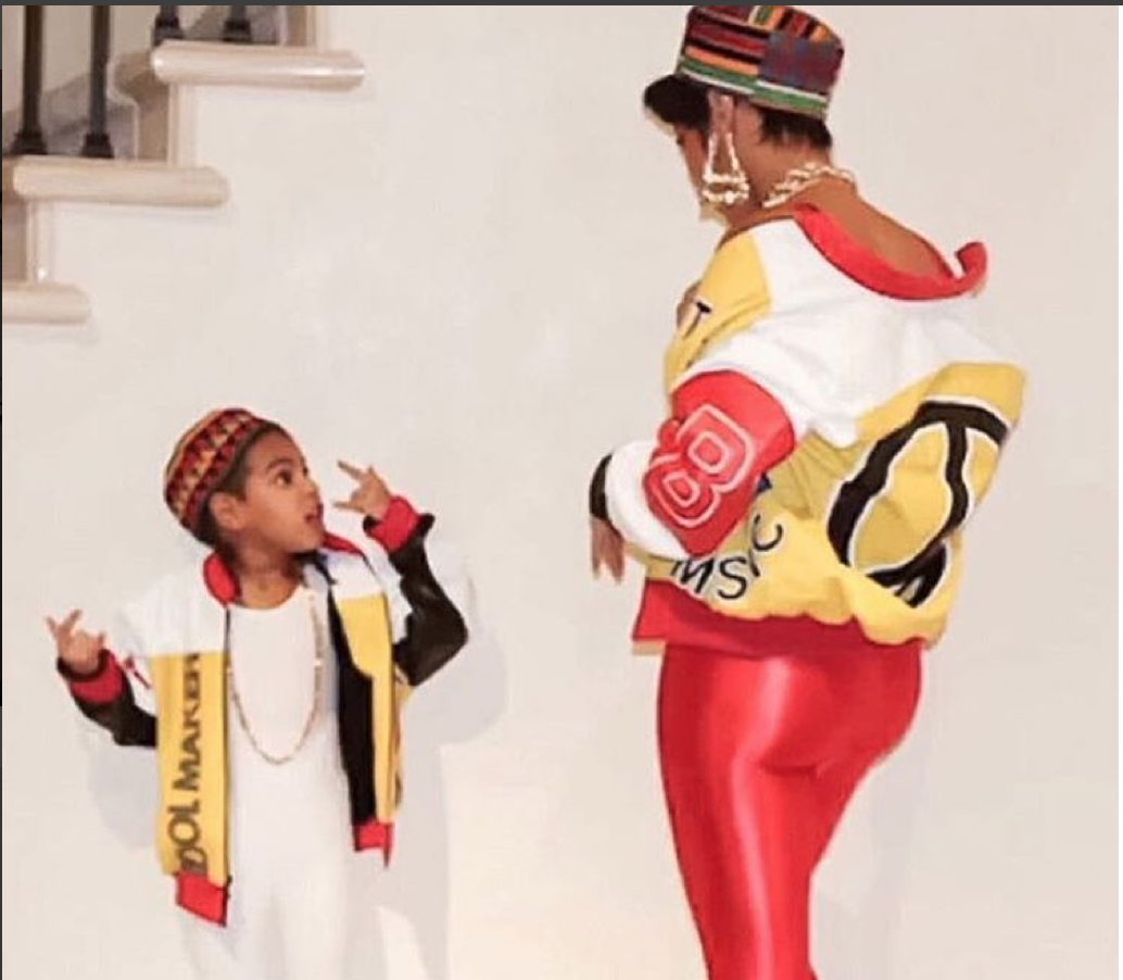 We've Got the Scoop on Beyonce and Blue Ivy's Custom Throwback Halloween Jackets
